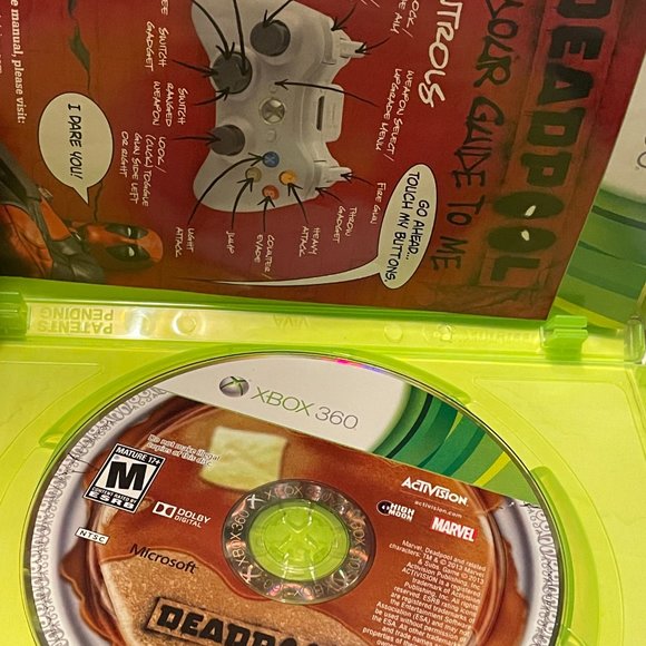 Deadpool Xbox 360 Near Complete in Box - Picture 3 of 4